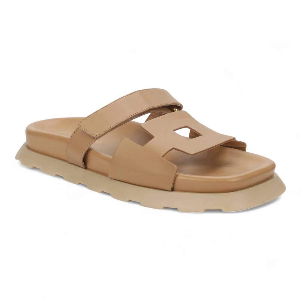 NEW CARRANO women's flatform leather sandals in riviera
